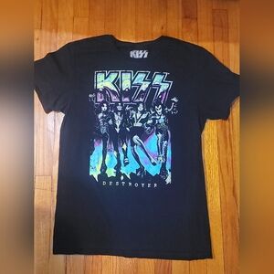 Kiss  Black Destroyer Graphic Tee
